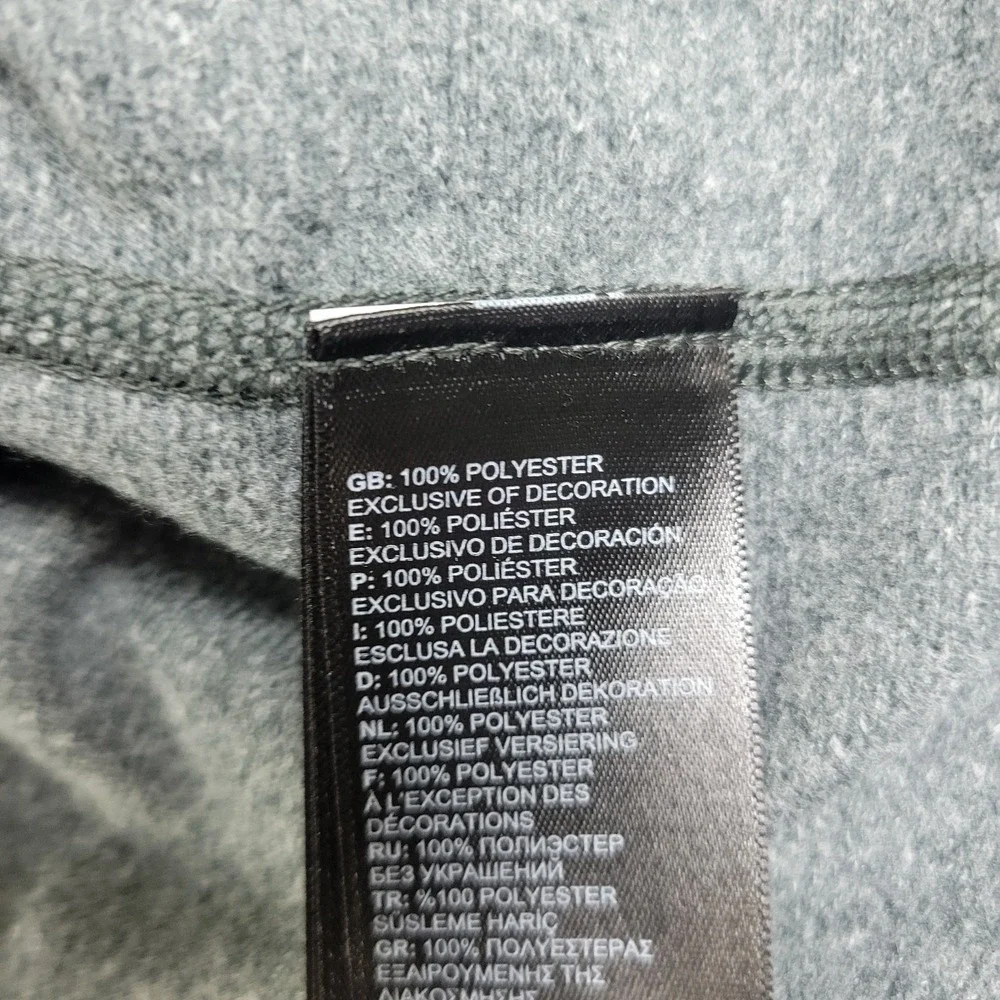 The North Face Mens XL Solid Gray Performance Stretch Quarter Zip